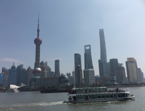 Shanghai skyline from the Bund